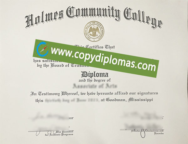 Holmes Community College degree, Holmes Community College diploma