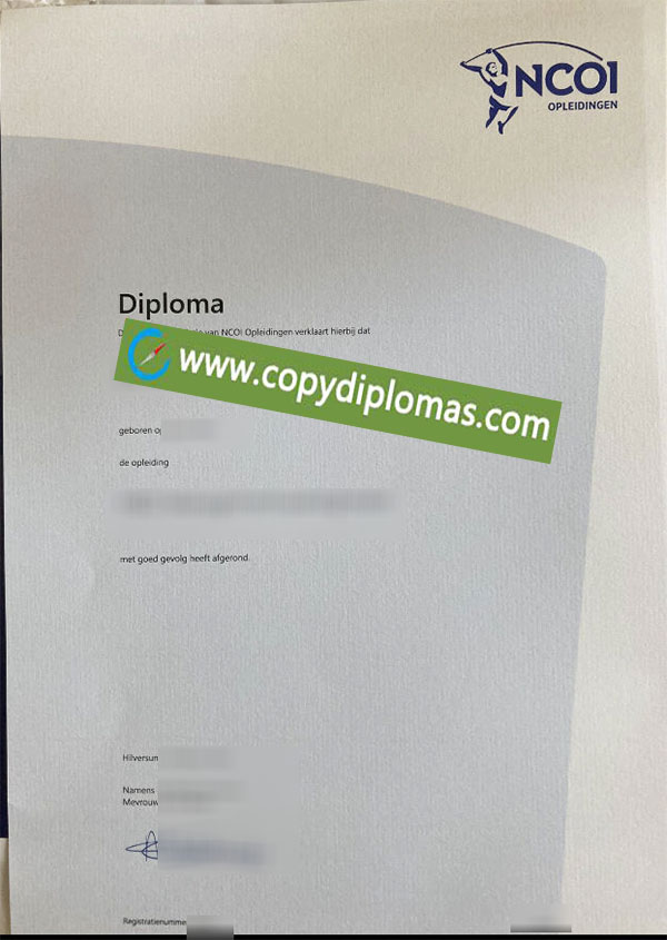 NCOI Opleidingen degree, NCOI Opleidingen diploma