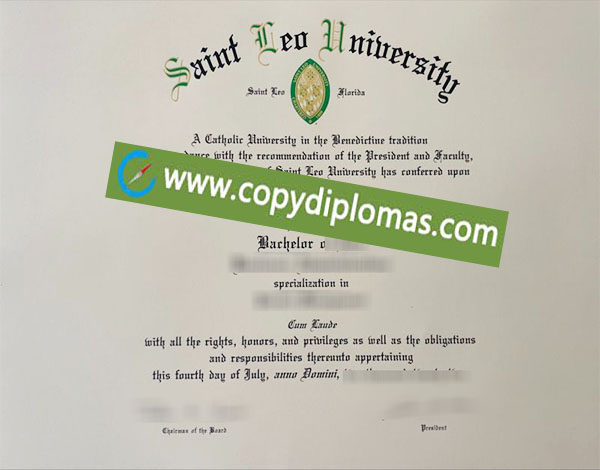 Saint Leo University degree, Saint Leo University diploma