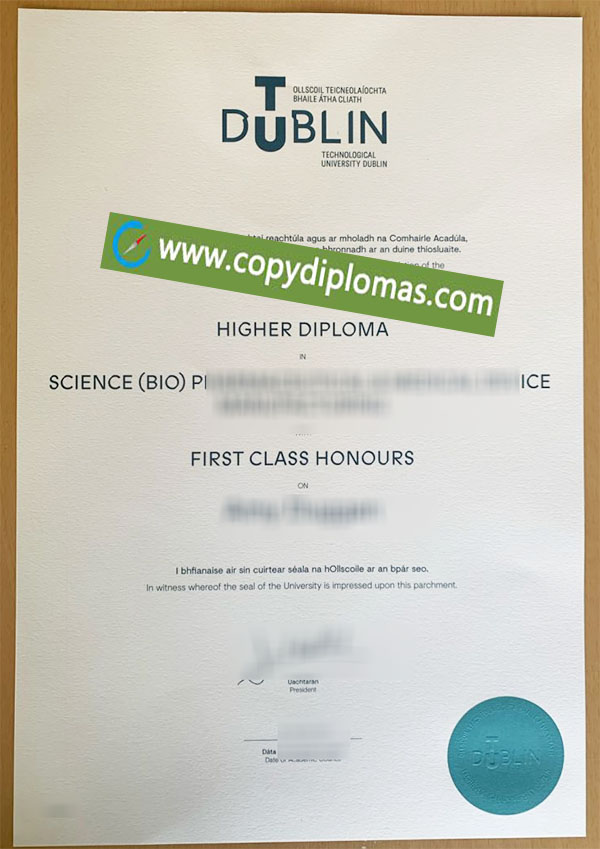 Technological University Dublin degree, TU Dublin diploma