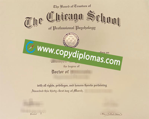 The Chicago School degree, The Chicago School diploma