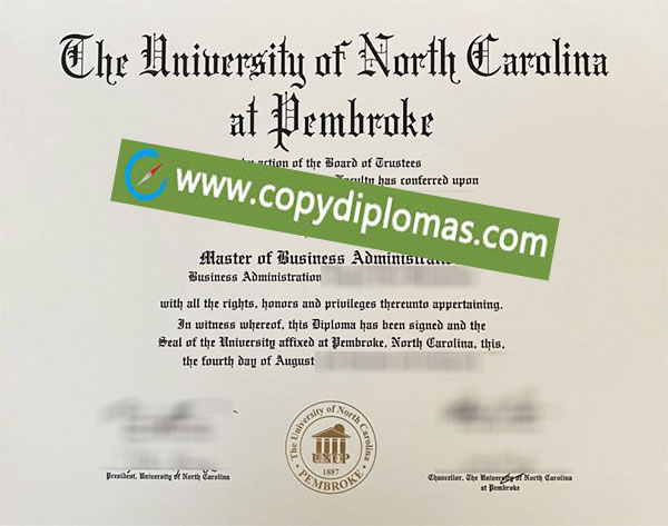 UNC Pembroke diploma