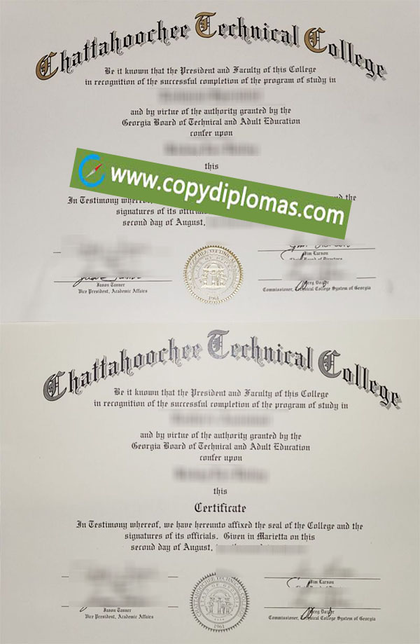 Chattahoochee Technical College diploma