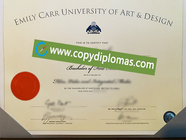 Emily Carr University of Art and Design diploma