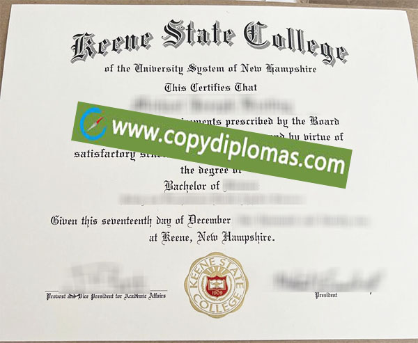 Keene State College diploma