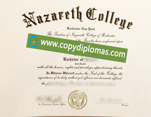 Nazareth College diploma