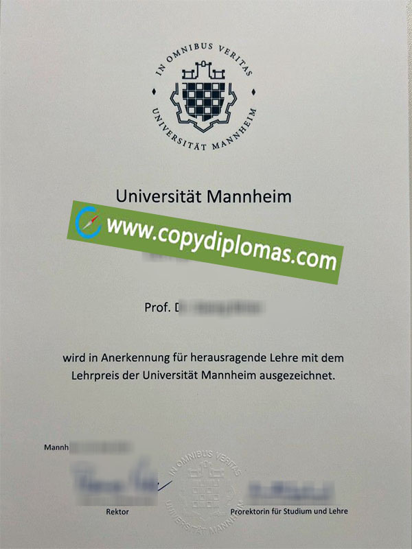 Universität Mannheim diploma