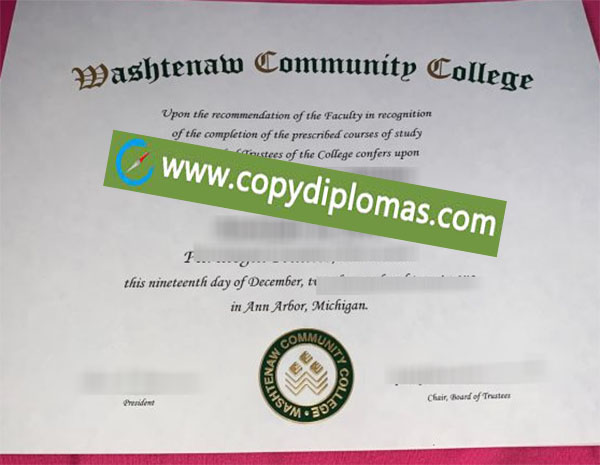 Washtenaw Community College diploma