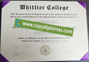 Whittier College degree